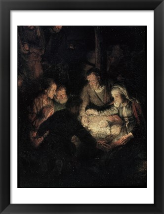 Framed Adoration of the Shepherds Print