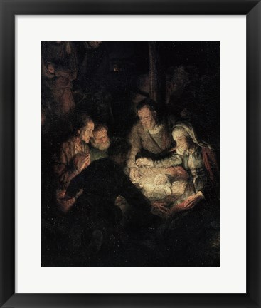 Framed Adoration of the Shepherds Print