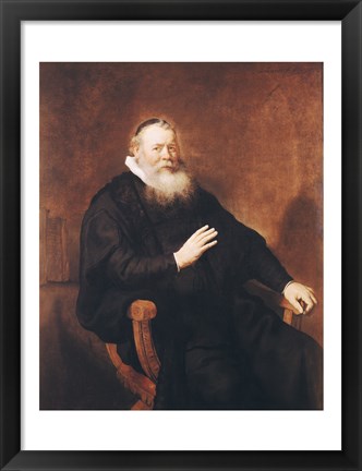 Framed Portrait of Pastor Eleazer Swalmius Print