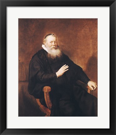 Framed Portrait of Pastor Eleazer Swalmius Print