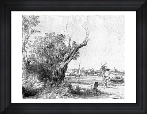 Framed View of Omval, near Amsterdam, 1645 Print