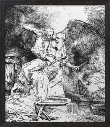 Framed Sacrifice of Abraham, 1645 Print