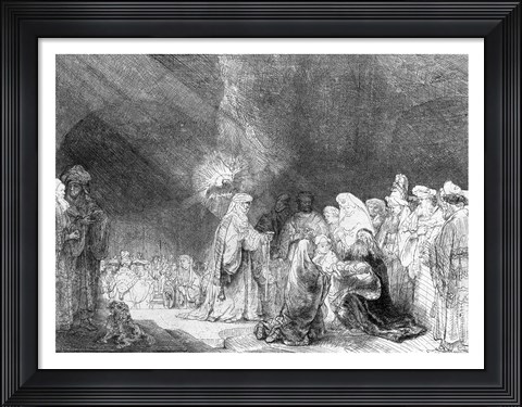 Framed Presentation in the Temple Print