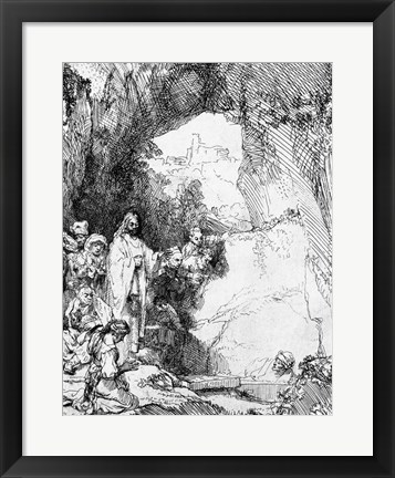 Framed Great Raising of Lazarus Print