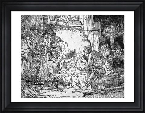 Framed Nativity, 1654 Print