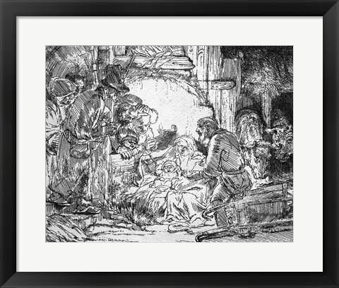 Framed Nativity, 1654 Print