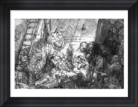 Framed Circumcision, 1654 Print