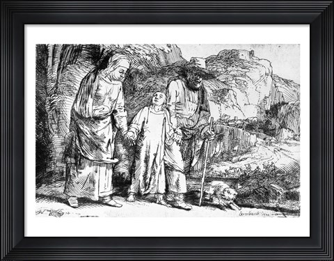 Framed Return from Egypt, or Jesus Christ Taken Back from the Temple, 1649 Print