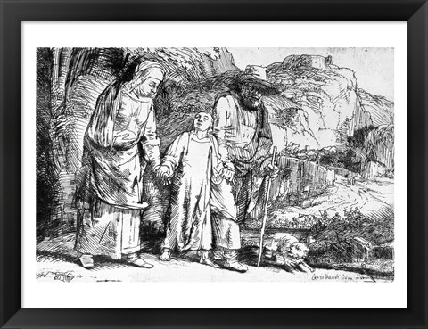 Framed Return from Egypt, or Jesus Christ Taken Back from the Temple, 1649 Print