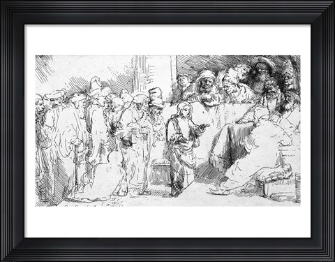 Framed Jesus Christ among the Doctors Print