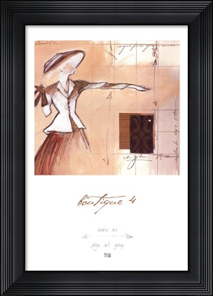 Framed Boutique 4 Print