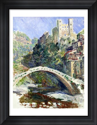 Framed Castle of Dolceacqua, 1884 Print
