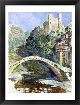 Framed Castle of Dolceacqua, 1884 Print