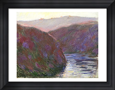 Framed Creuse Valley, Evening Effect, 1889 Print