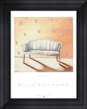 Framed Maria's Loveseat Print