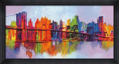 Framed Abstract Manhattan Print