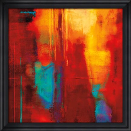 Framed Red Zone I Print