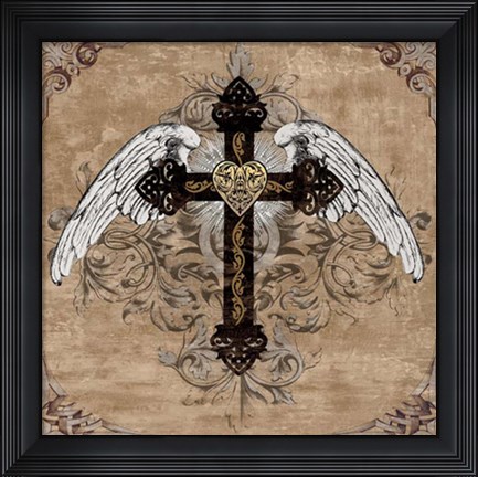Framed Cross I Print