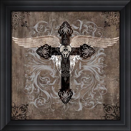Framed Cross II Print