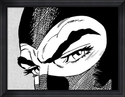 Framed Lo sguardo di Diabolik Print