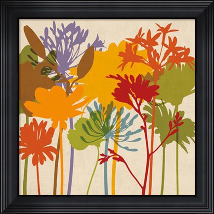 Framed Colorful Bloom II Print