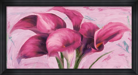 Framed Purple Callas Print
