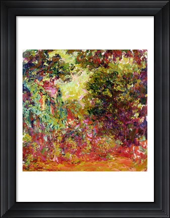 Framed Artist&#39;s House from the Rose Garden, 1922-24 Print