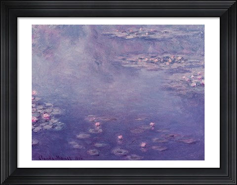 Framed Nympheas, 1906 Print