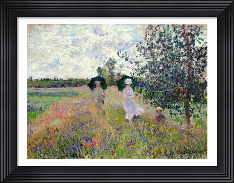 Framed Promenade near Argenteuil, 1873 Print