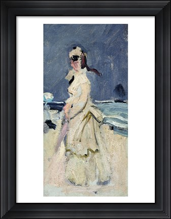 Framed Camille on the Beach Print