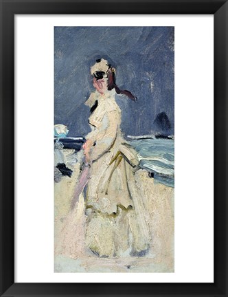 Framed Camille on the Beach Print