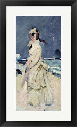 Framed Camille on the Beach Print