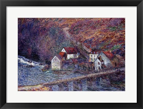 Framed Bridge at Vervy, 1889 Print