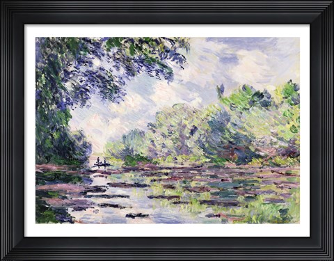 Framed Seine at Giverny, 1885 Print