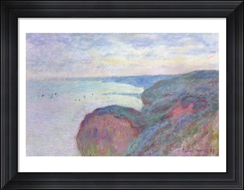 Framed Cliffs near Dieppe, 1897 Print