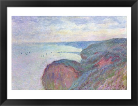 Framed Cliffs near Dieppe, 1897 Print