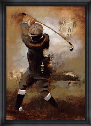 Framed Long Drive Print