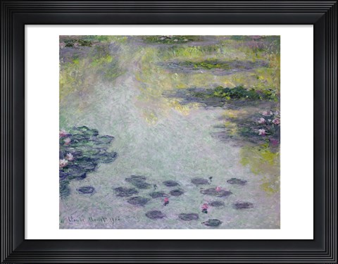 Framed Waterlilies, 1906 detail Print