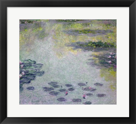 Framed Waterlilies, 1906 detail Print