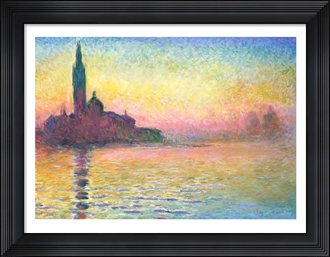 Framed San Giorgio Maggiore by Twilight, 1908 Print