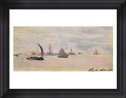 Framed View of the Voorzaan, 1871 Print