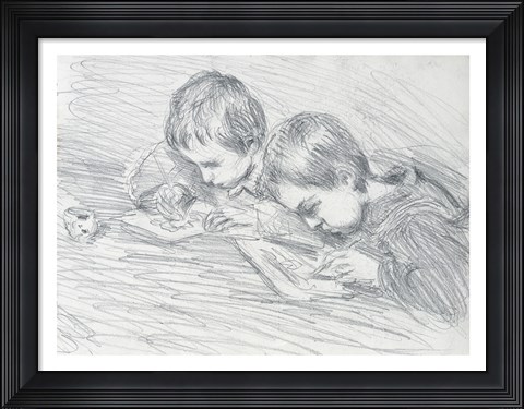 Framed Jean-Pierre Hoschede Print