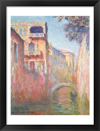 Framed Venice - Rio de Santa Salute, 1908 Print