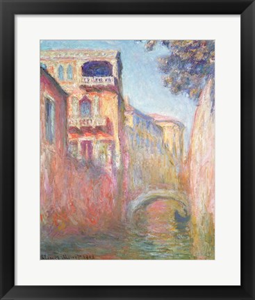 Framed Venice - Rio de Santa Salute, 1908 Print