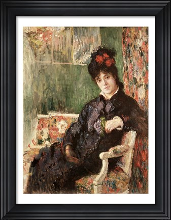 Framed Portrait de Madame Camille Monet Print