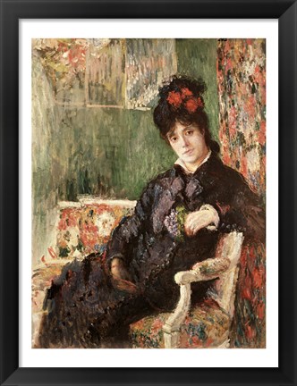 Framed Portrait de Madame Camille Monet Print