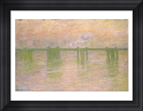 Framed Charing Cross Bridge Print
