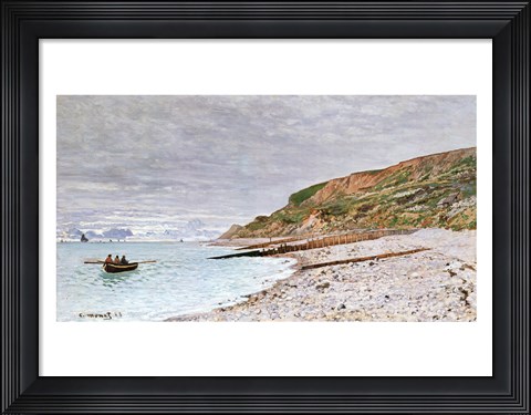 Framed La Pointe de la Heve, 1864 Print