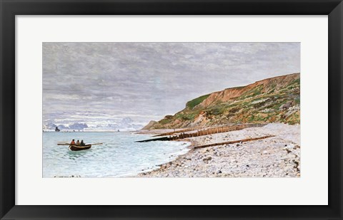 Framed La Pointe de la Heve, 1864 Print