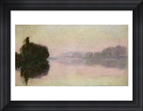 Framed Seine at Port-Villez, Evening Effect, 1894 Print